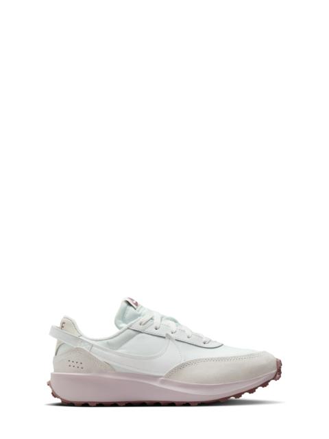 Waffle Debut Sneaker in White/Platinum/Mauve