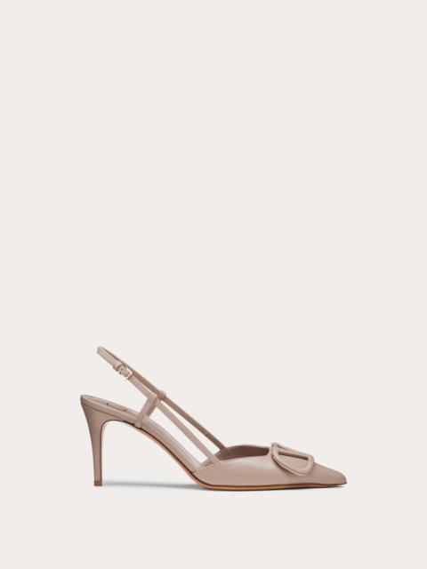 VLOGO SIGNATURE CALFSKIN SLINGBACK PUMP 80 MM / 3.15 IN.