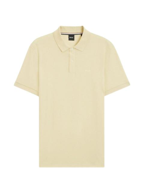 BOSS three-button short-sleeve polo shirt