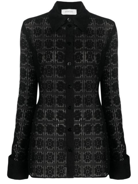 Sportmax floral-lace cotton shirt