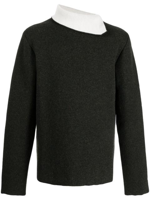 OAMC contrasting-collar jumper