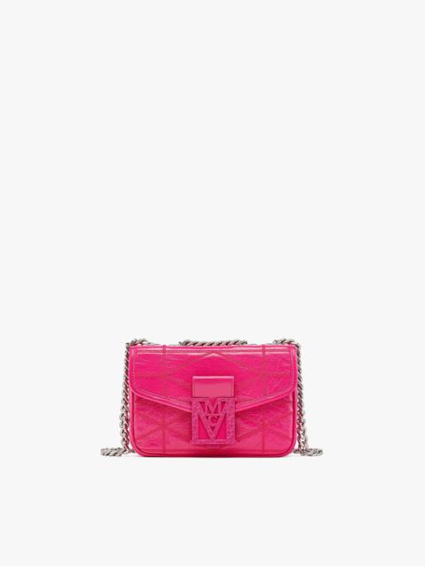 MCM Travia Quilted Shoulder Bag in Crushed Leather