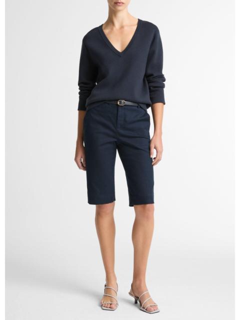 Vince Avery Mid-Rise Italian Stretch-Cotton Short