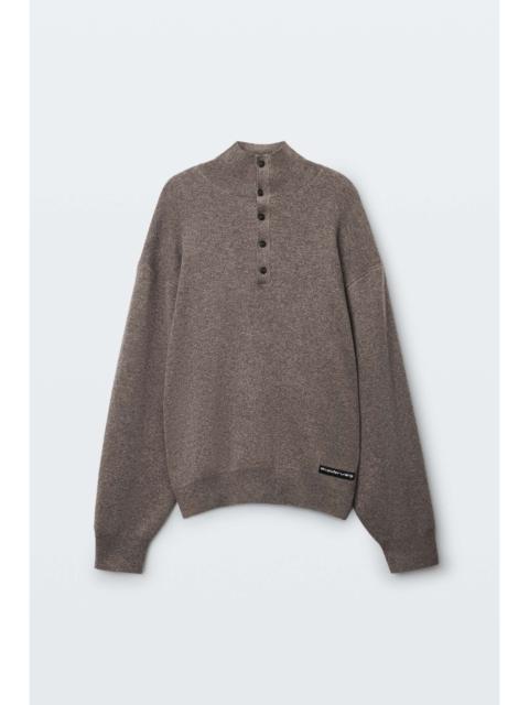Alexander Wang wool turtleneck henley