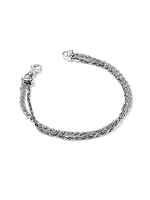 KENDRA SCOTT Weston Oxidized Sterling Silver Chain Bracelet