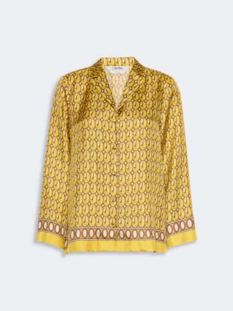 Max Mara MAMBO Printed silk shirt - YELLOW