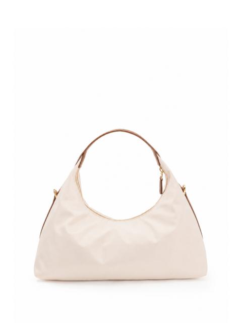 Elleme Le Nylon Medium Nylon/Leather Trimming Beige/Cognac