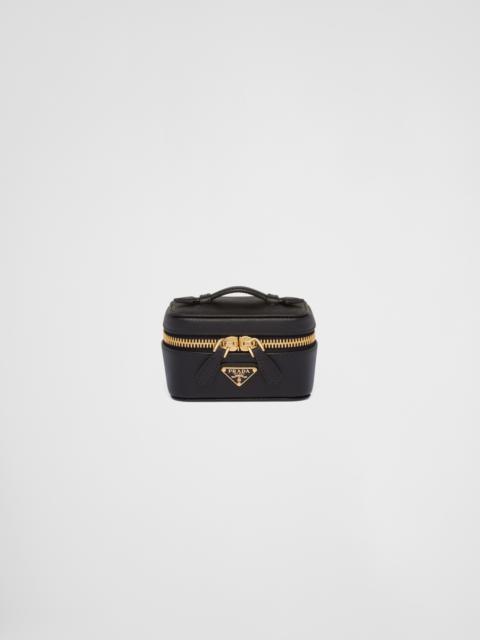 Saffiano leather jewelry beauty case