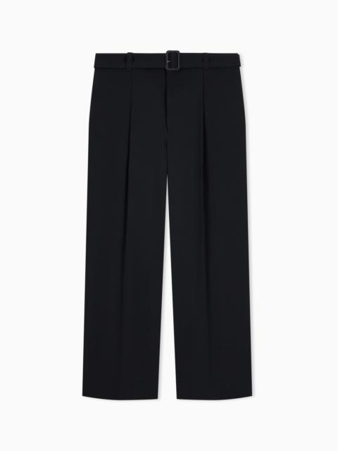 EMPORIO ARMANI TROUSERS IN STRETCH TWILL