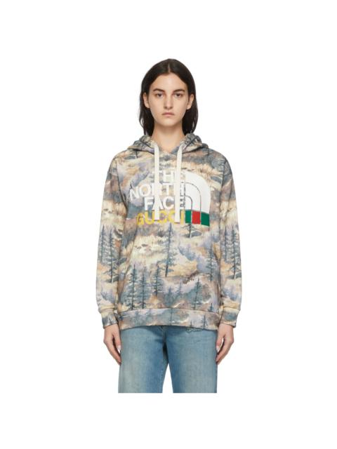 GUCCI x The North Face logo-print cotton hoodie