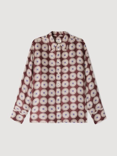 Sandro FLORAL PRINT SILK SHIRT