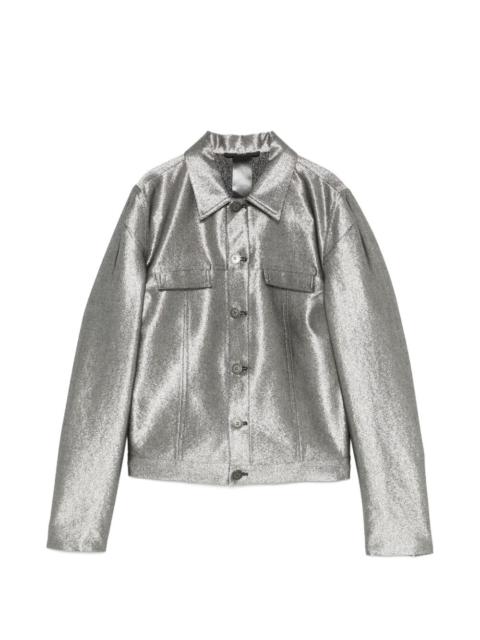 SAPIO metallic-finish jacket