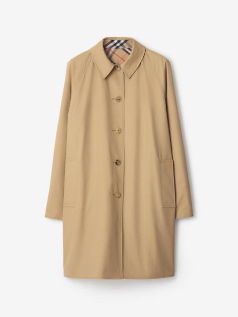 Burberry Long Reversible Gabardine Car Coat