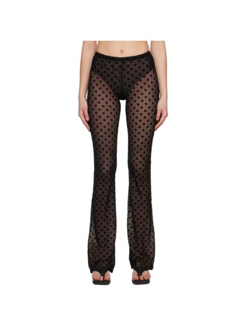MISBHV Black Monogram Trousers