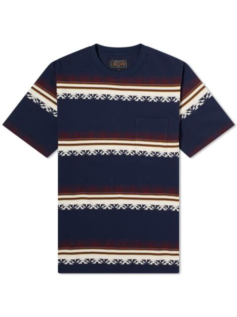BEAMS PLUS Beams Plus Jacquard Stripe Pocket T-Shirt