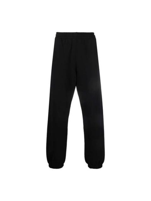 Off-White Men's Off-White FW21 Arrow Logo Pattern Sports Pants/Trousers/Joggers Black OMCH029F21FLE0011010