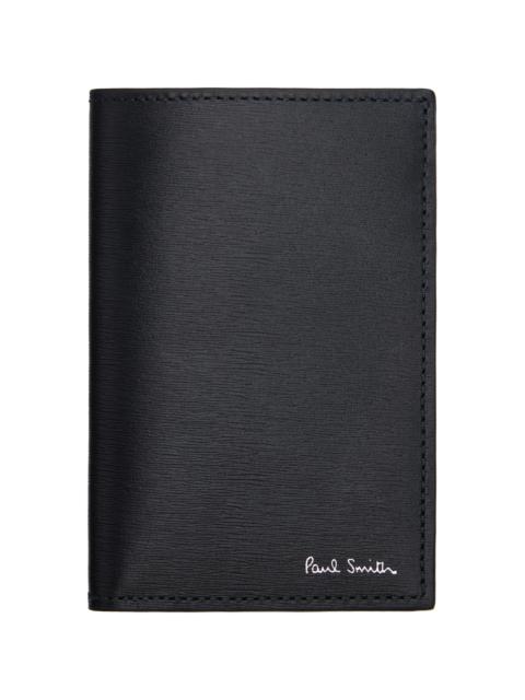Paul Smith Black Leather Credit Card Wallet