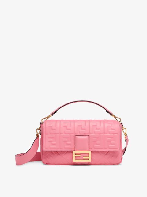 Pink leather bag