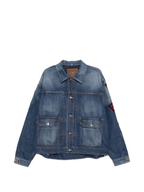 mastermind JAPAN patch-detail denim jacket