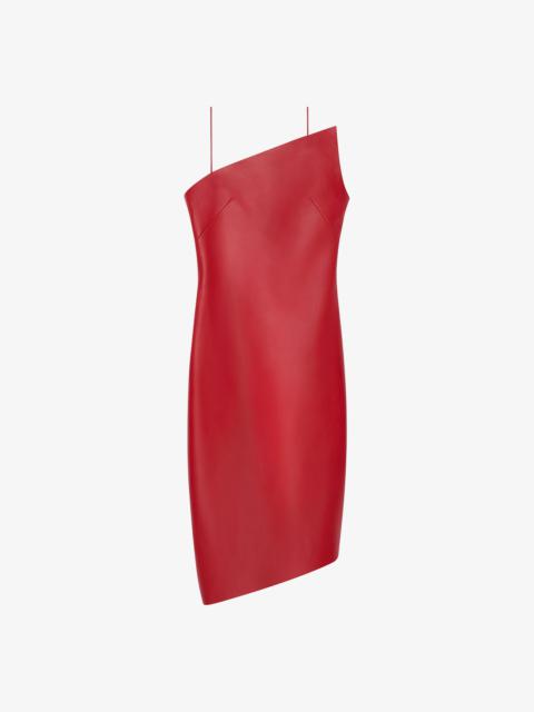 Givenchy ASYMMETRIC DRESS IN LEATHER