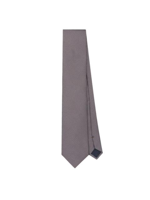 CORNELIANI polka-dot silk tie