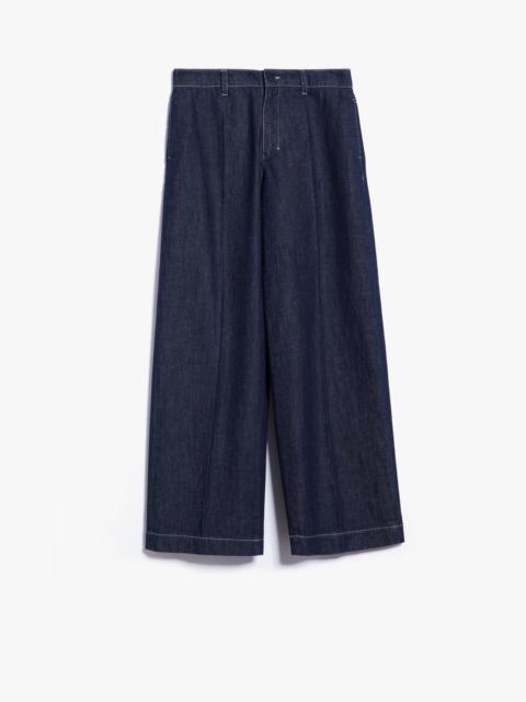 Max Mara GIALLO Wide denim trousers