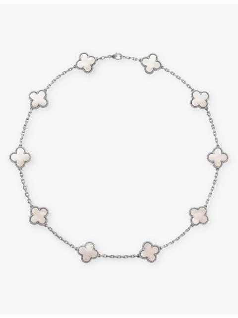 Van Cleef & Arpels Vintage Alhambra gold and mother-of-pearl necklace