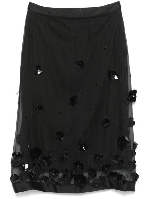 VIKTOR & ROLF bead-embellished midi skirt