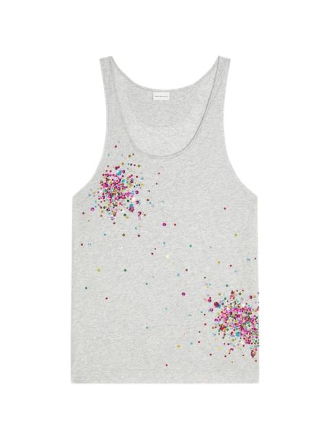 Dries Van Noten sequin-embellished tank top