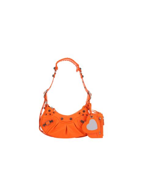 BALENCIAGA Le Cagole Shoulder Bag XS "Fluo Orange" 671309 1VGUY 7526