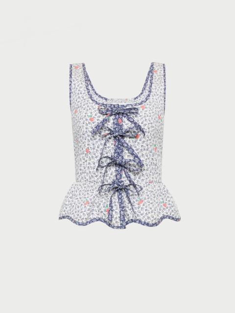 LOEFFLER RANDALL Pilar Tie-Front Top
