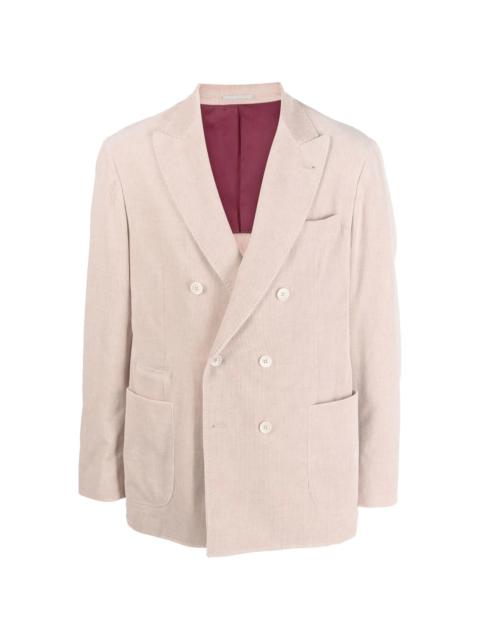 Brunello Cucinelli double-breasted corduroy blazer