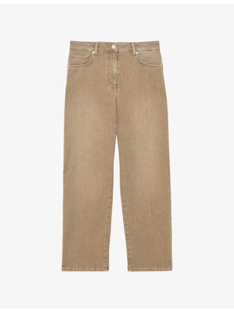 REISS Selin Straight-Leg Mid-Rise Denim Jeans