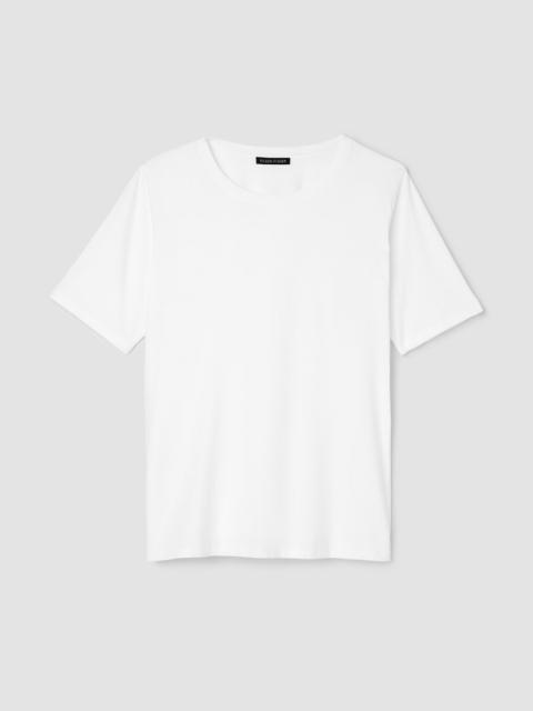 EILEEN FISHER Organic Pima Cotton Jersey Round Neck Tee