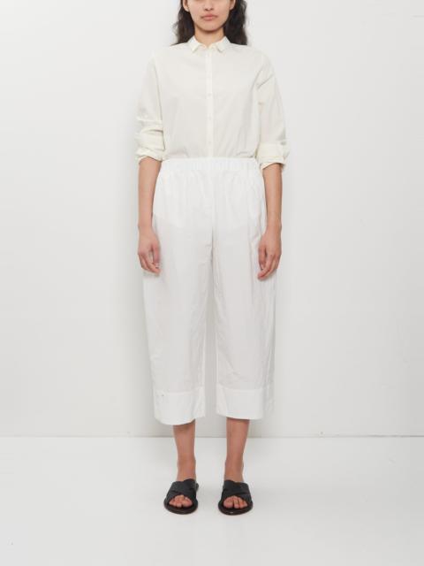 apuntob Technical Poplin Cropped Wide Pant — Meringue