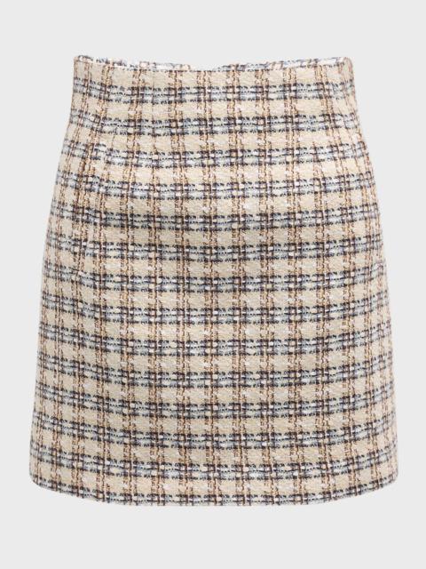 Roman Tweed Mini Skirt