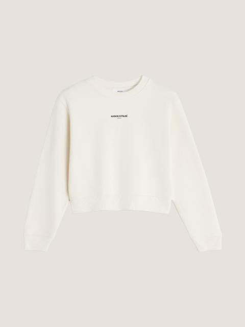 Maison Kitsuné MAISON KITSUNE PARIS CROPPED SWEATSHIRT