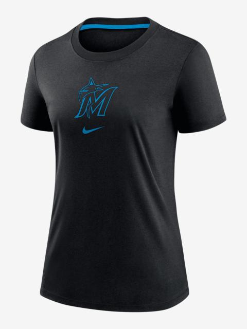 Nike Miami Marlins Authentic Collection Early Work Women's Nike MLB T-Shirt