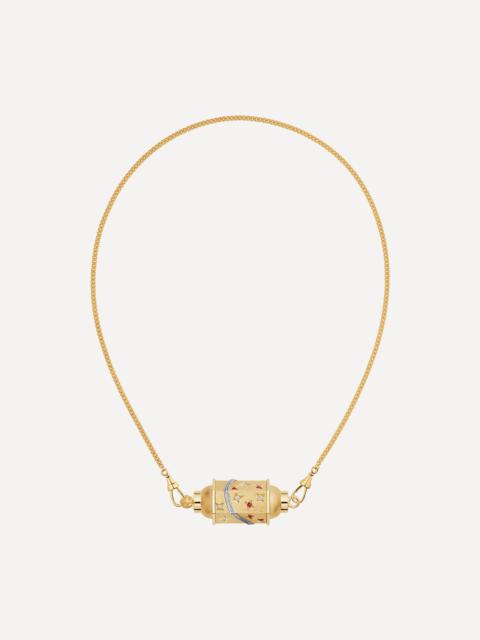MARIE LICHTENBERG 18ct Gold Milky Way Locket Necklace
