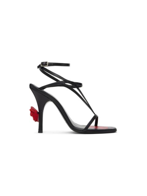 MAGDA BUTRYM Black Strappy Heeled Sandals