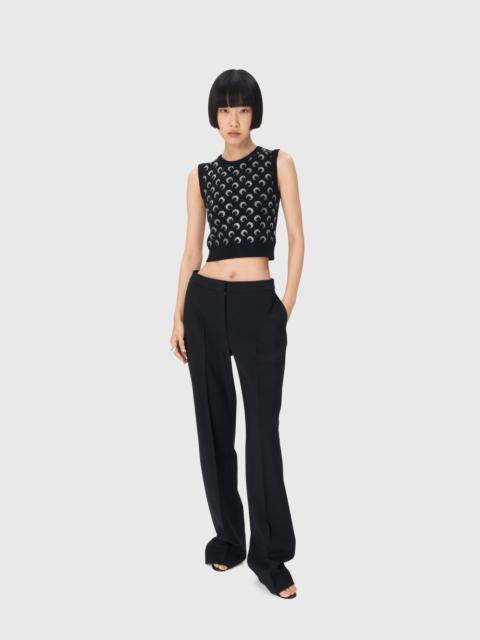 Marine Serre Moon Strass Knit Vest