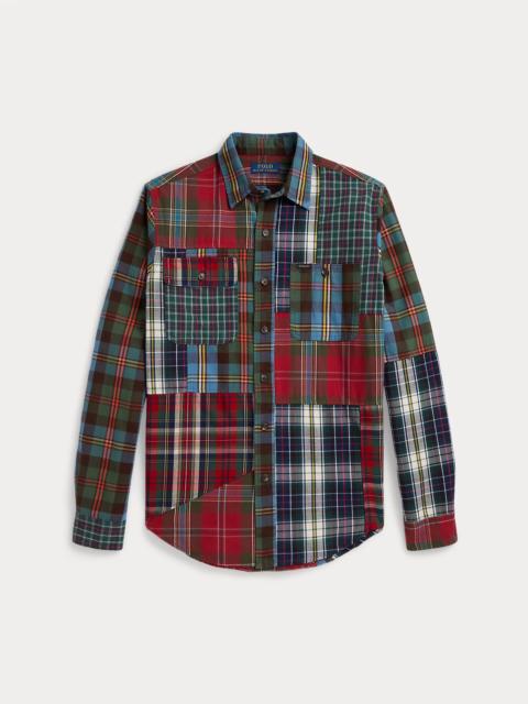 Polo Ralph Lauren Classic Fit Patchwork Plaid Oxford Shirt