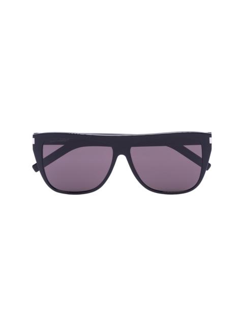 SAINT LAURENT black D frame sunglasses