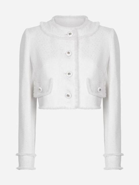 Dolce & Gabbana Short raschel tweed jacket