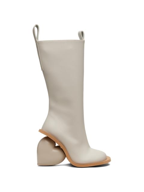 YUME YUME SSENSE Exclusive Beige Love Tall Boots