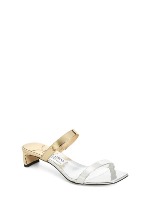 Kyda Slide Sandal in Silver/Gold