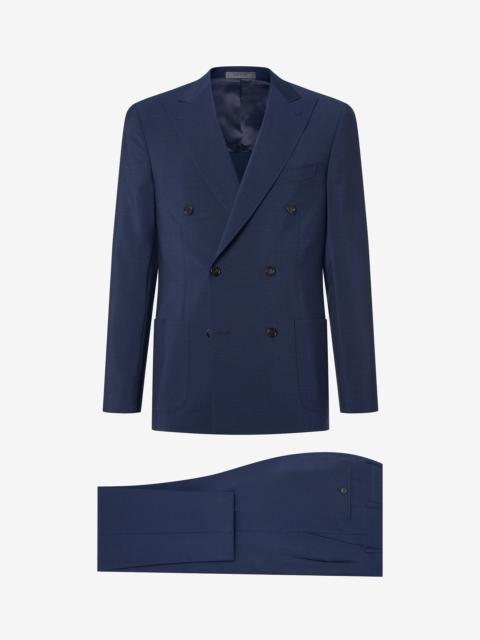 CORNELIANI Blue wool and mohair suit