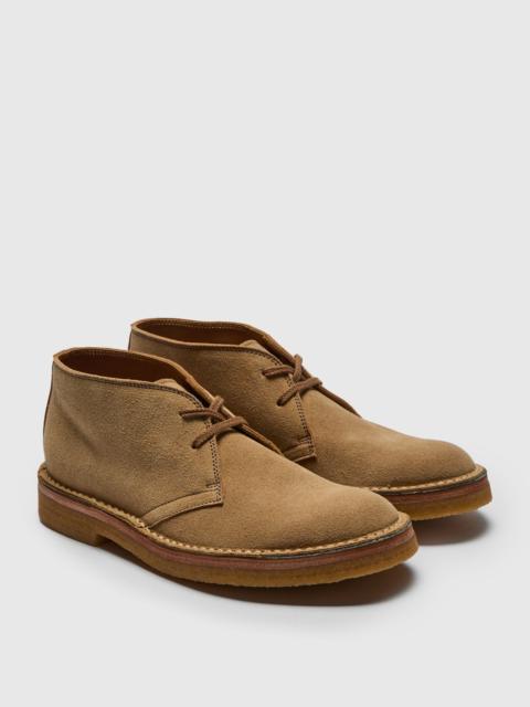JOHN LOFGREN Military Desert Boots in Japanese Suede Sand