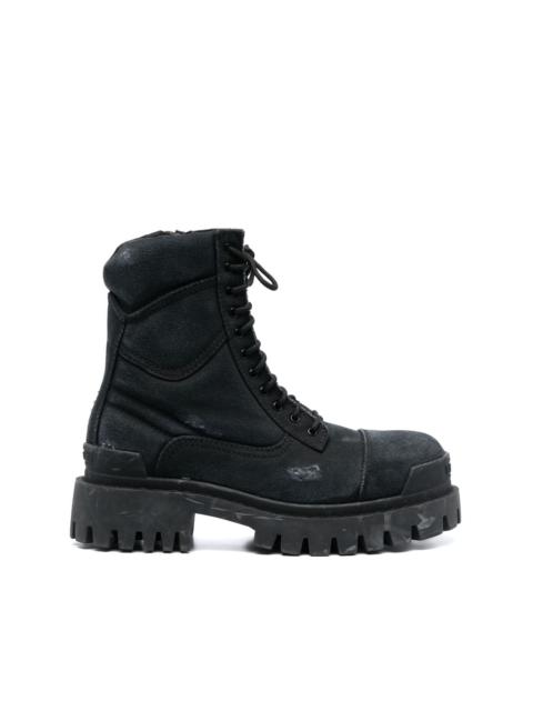 BALENCIAGA lace-up combat boots