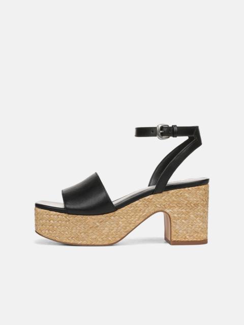 Vince Castella Leather Platform Sandal